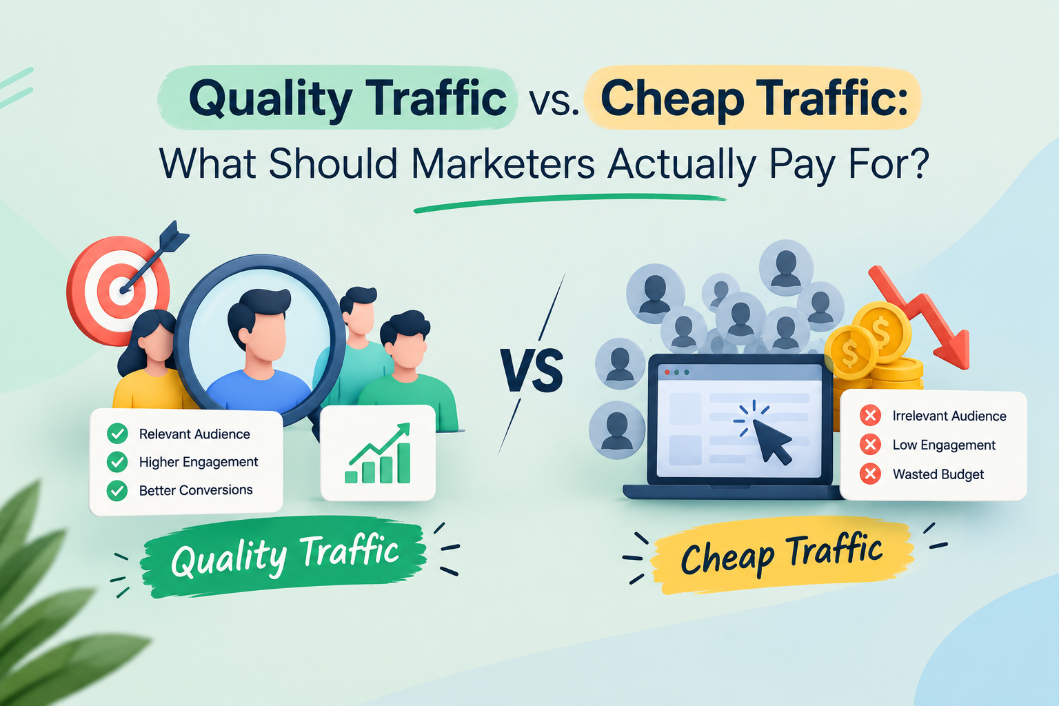 quality traffic vs cheap traffic